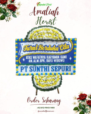 Papan Bunga Duka di Secanggang