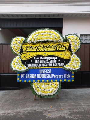 Papan Bunga Duka di Secanggang