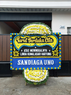 Papan Bunga Duka di Secanggang